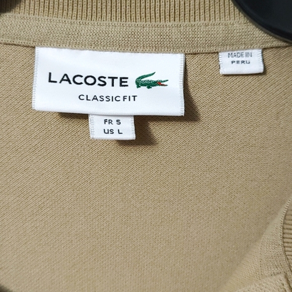 Authentic Lacoste Polo Classic Fit   Large  NWOT - Picture 7 of 8